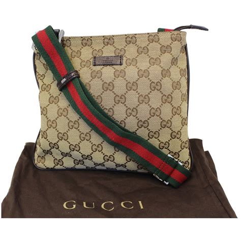 gucci gg canvas small messenger bag|gucci nylon messenger bag.